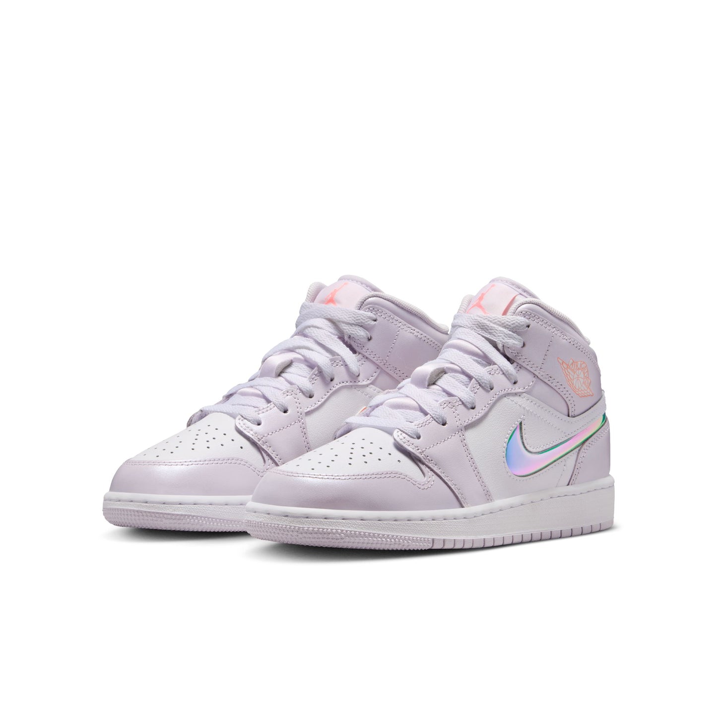 Air Jordan "1 Mid SE" GS - Barely Grape / Atomic Pink-White