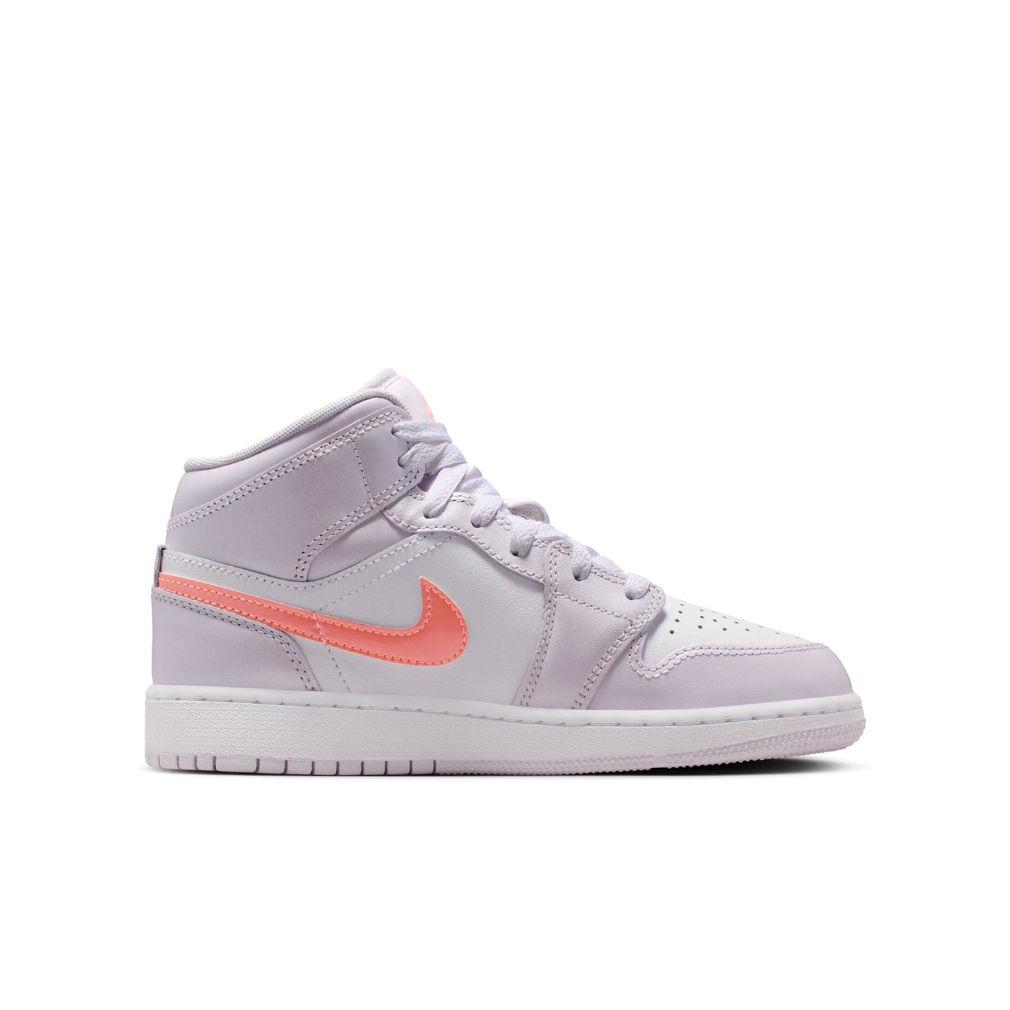 Air Jordan "1 Mid SE" GS - Barely Grape / Atomic Pink-White