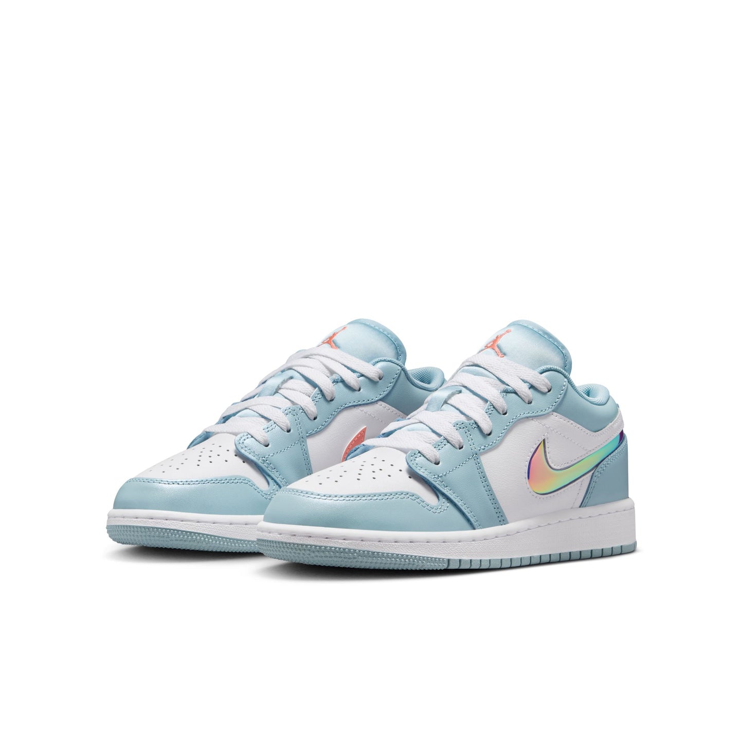 Air Jordan "1 Low SE" GS - Ocean Bliss / Atomic Pink-White