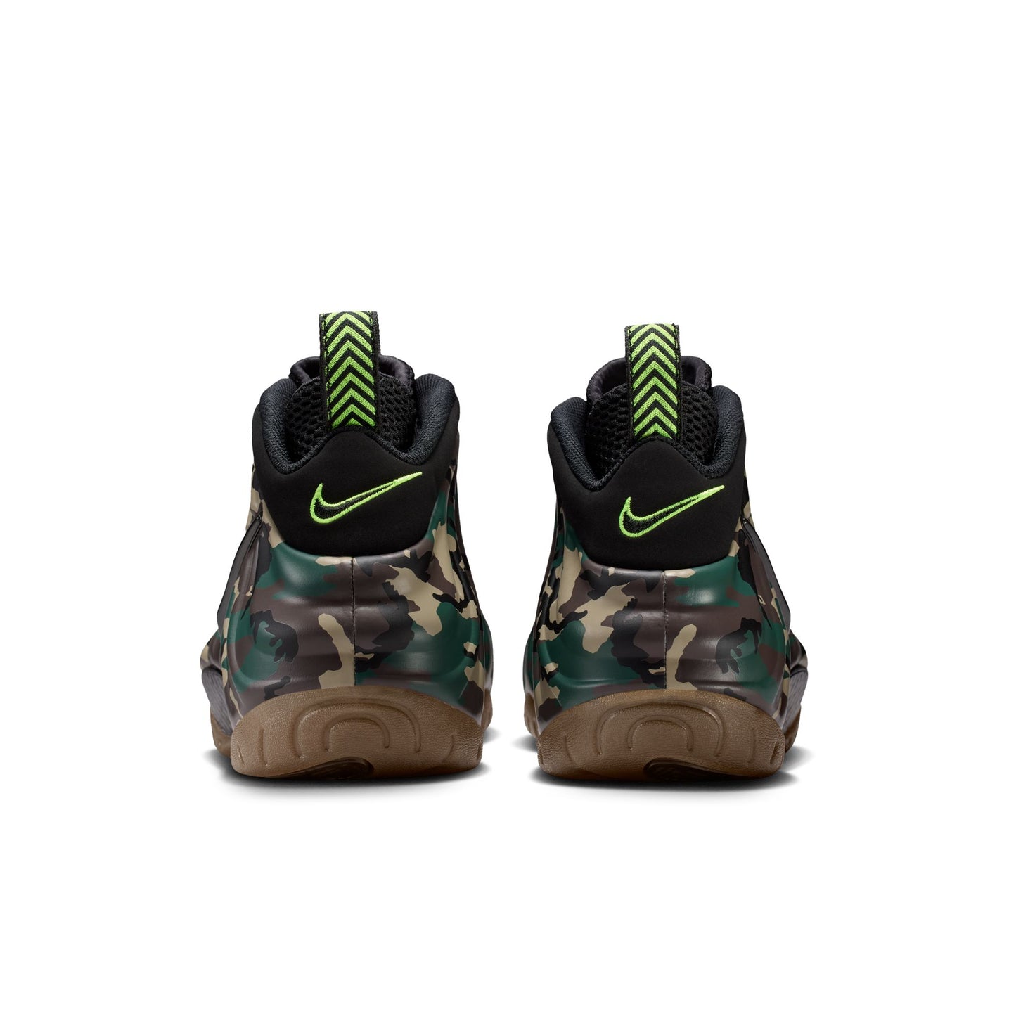 Nike "Air Foamposite One PRM" Mens - Black / Black / Voltage Green