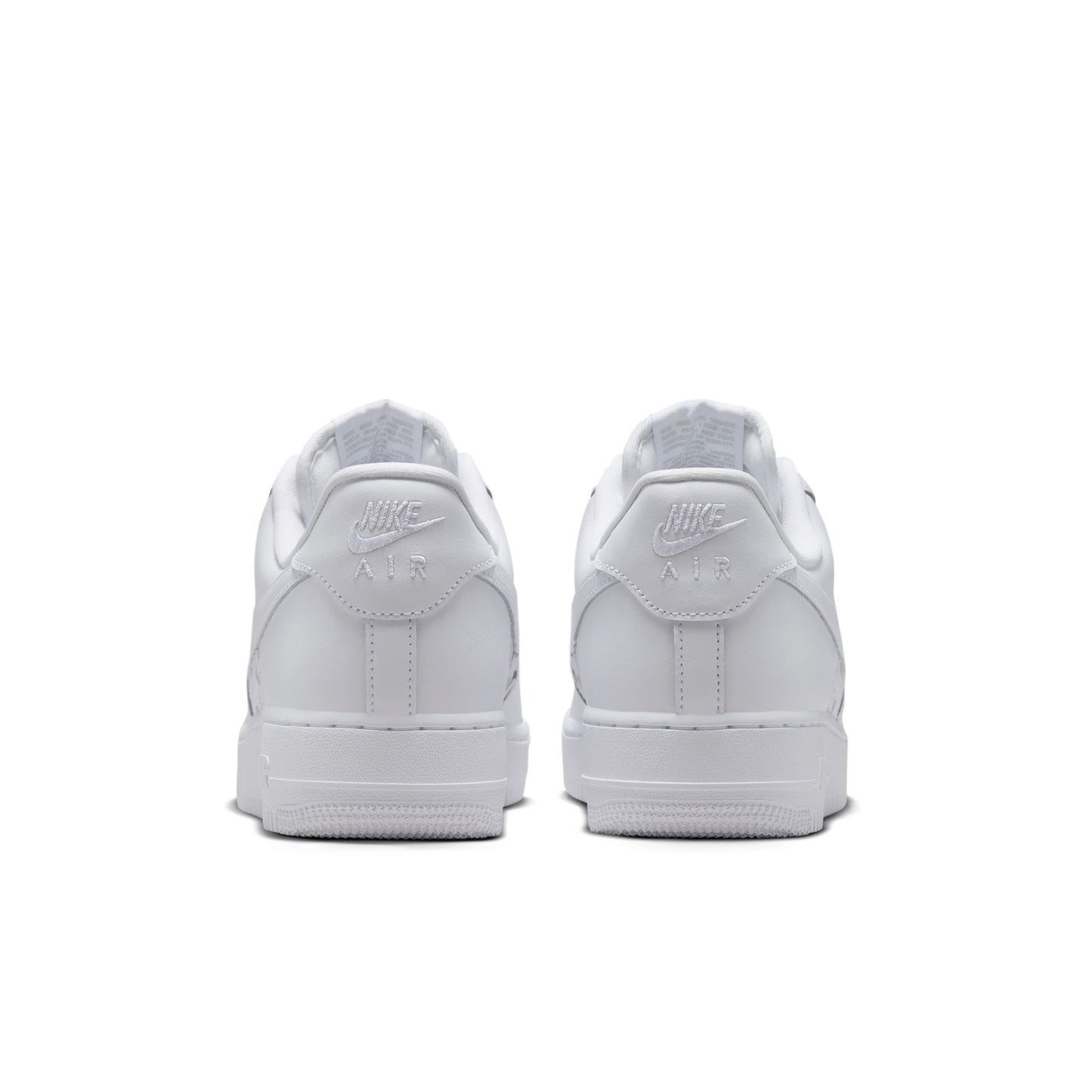 Nike "Air Force 1 '07 Edge" Mens - White / White / Metallic Silver