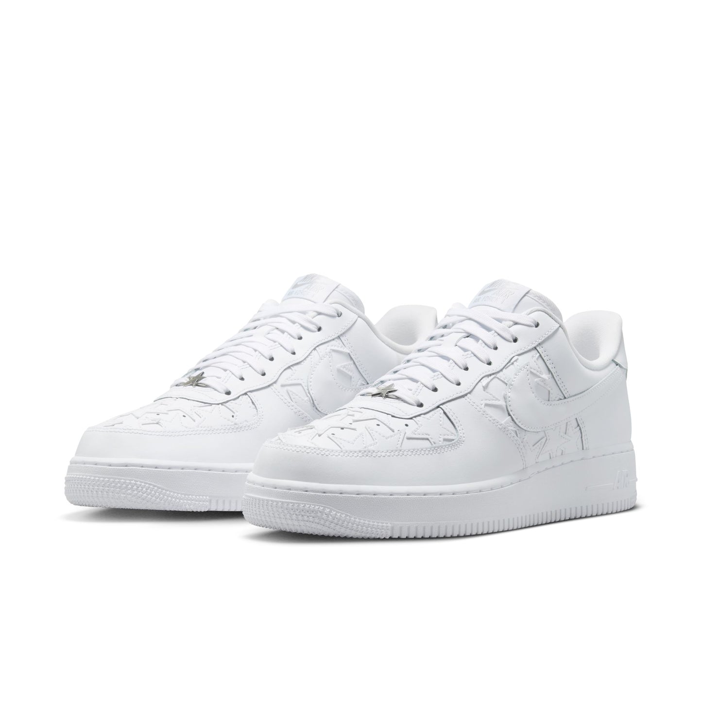 Nike "Air Force 1 '07 Edge" Mens - White / White / Metallic Silver
