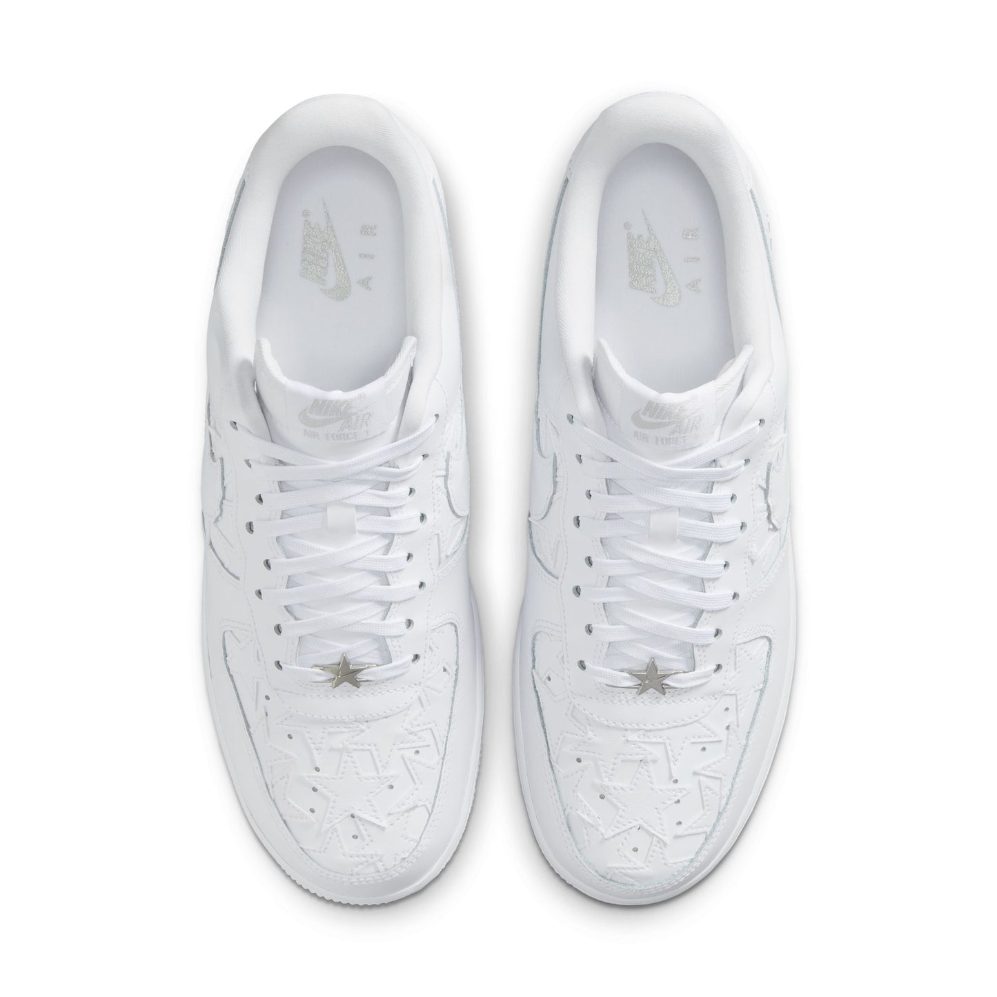 Nike "Air Force 1 '07 Edge" Mens - White / White / Metallic Silver