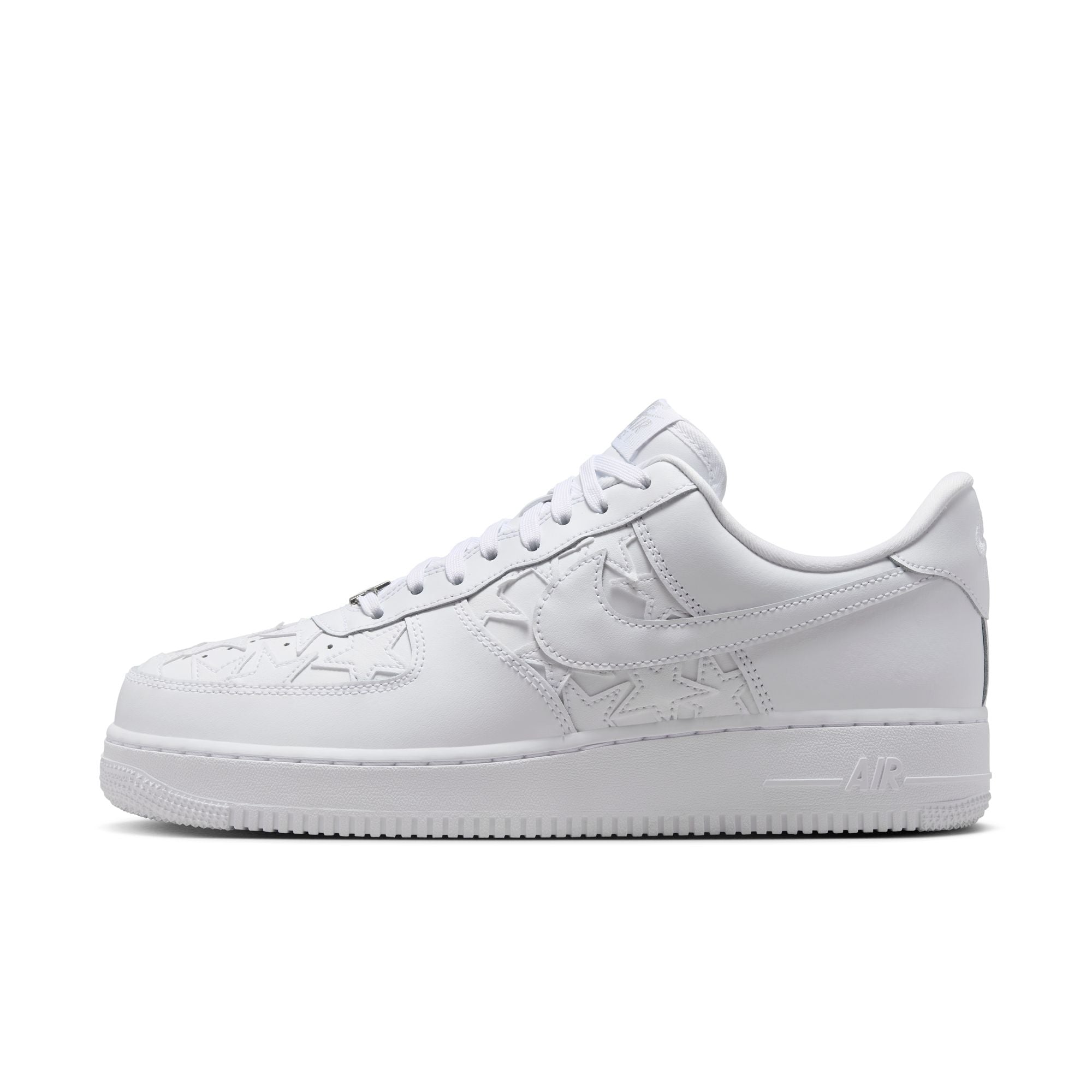 Nike "Air Force 1 '07 Edge" Mens - White / White / Metallic Silver