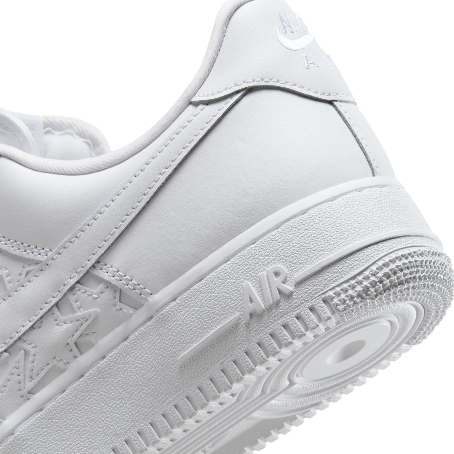 Nike "Air Force 1 '07 Edge" Mens - White / White / Metallic Silver