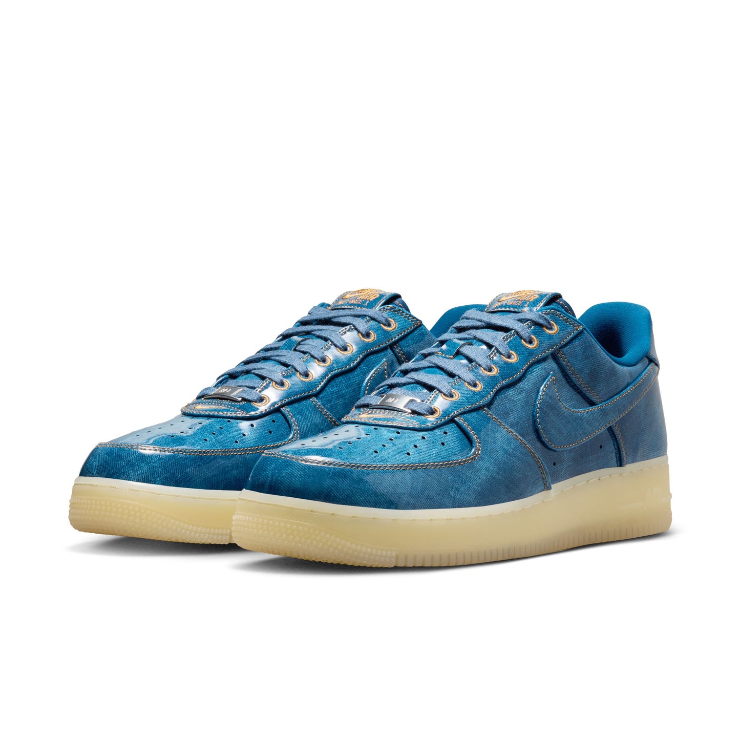 Nike "Air Force 1 Retro" Mens - Coastal Blue / Coastal Blue