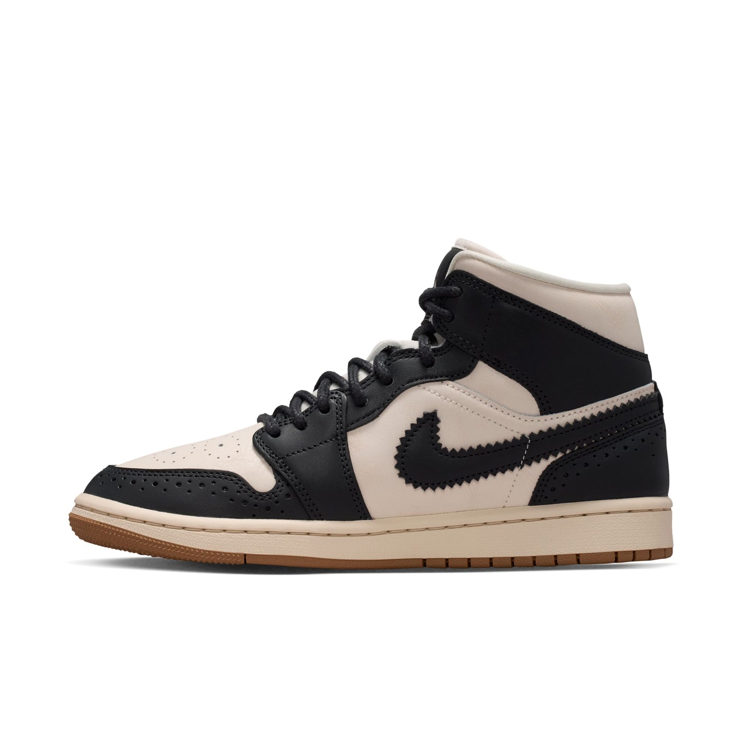 Air Jordan "1 Mid SE" Womens Off Noir / Chalk-Chalk