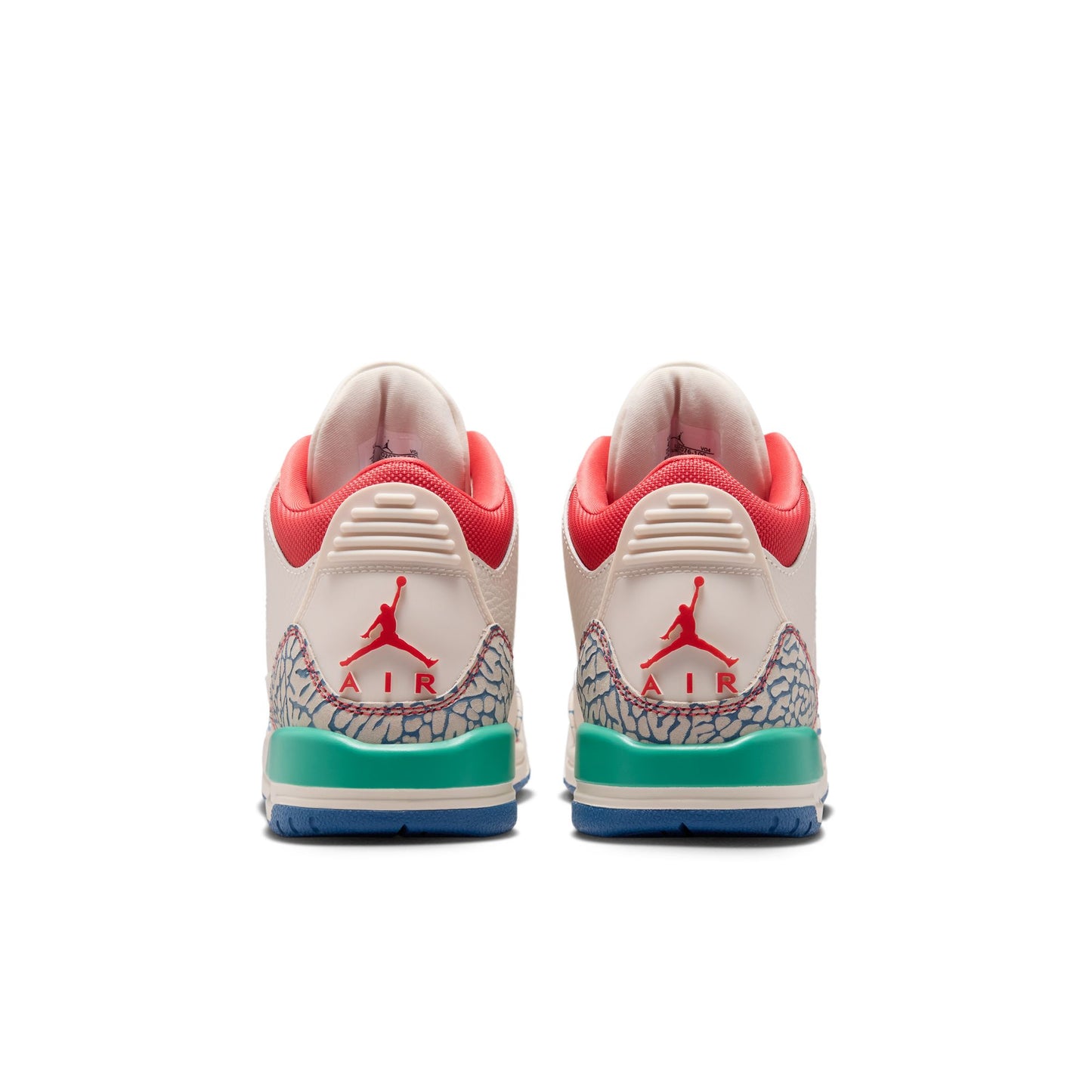 Air Jordan "3 Retro" Grade School - Chalk / Track Red / True Blue