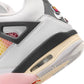 Air Jordan "4 Retro" Grade School - Off White / Fire Pink / Anthracite