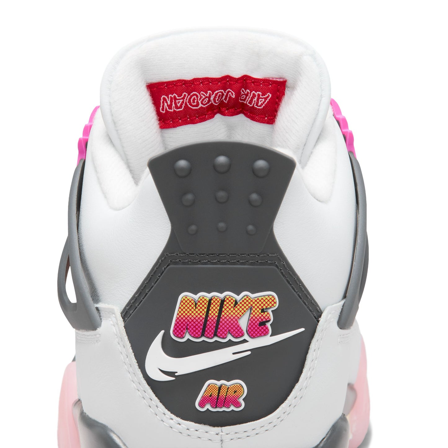 Air Jordan "4 Retro" Grade School - Off White / Fire Pink / Anthracite
