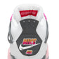 Air Jordan "4 Retro" Grade School - Off White / Fire Pink / Anthracite