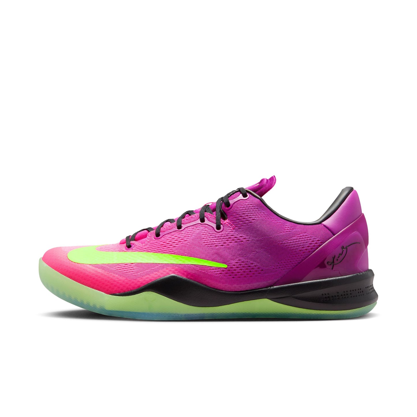 Nike "Kobe VIII Protro" Mens - Red Plum / Electric Green