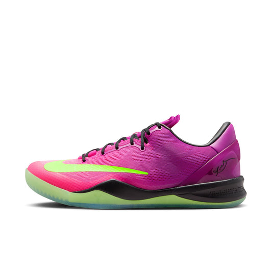 Nike "Kobe VIII Protro" Mens - Red Plum / Electric Green