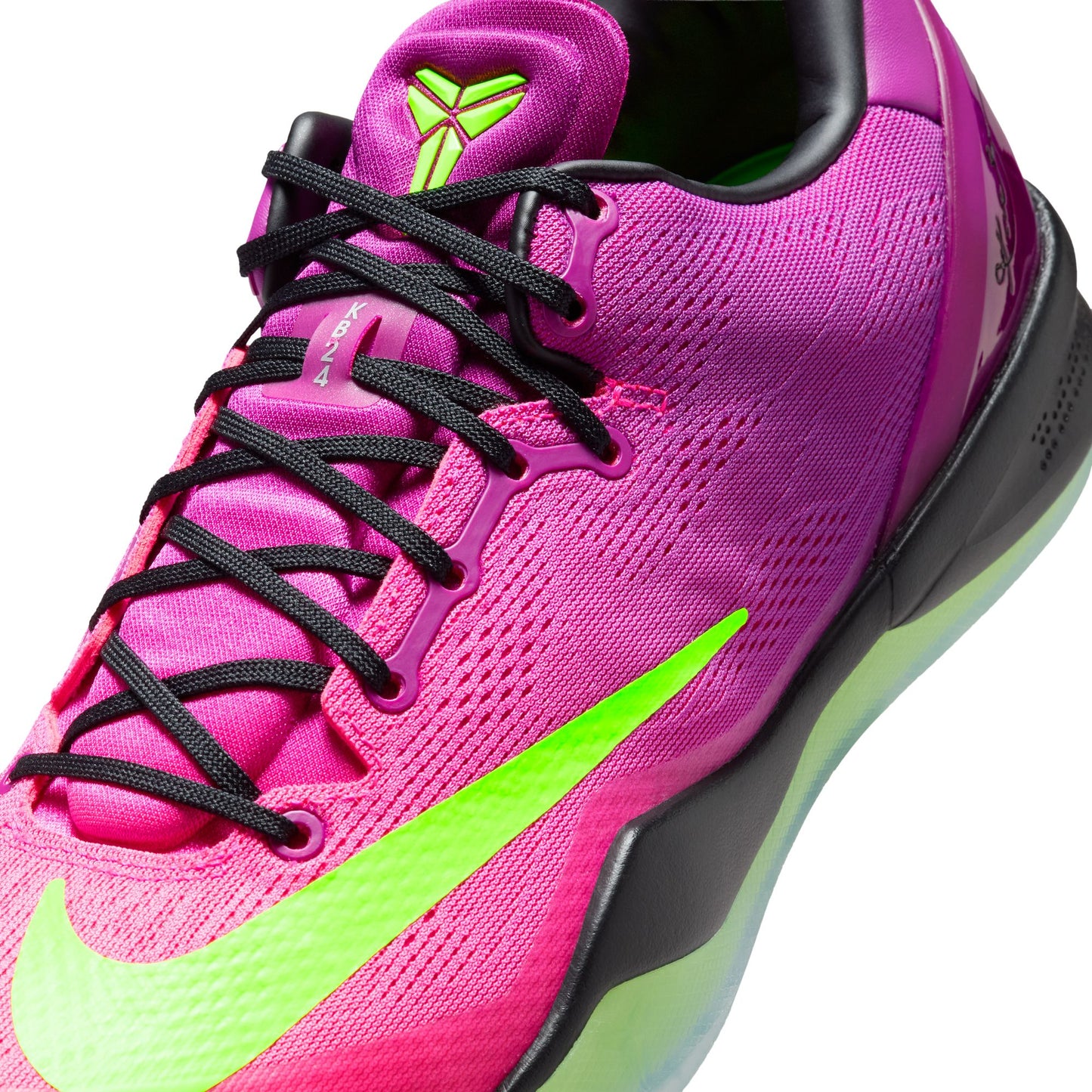 Nike "Kobe VIII Protro" Mens - Red Plum / Electric Green