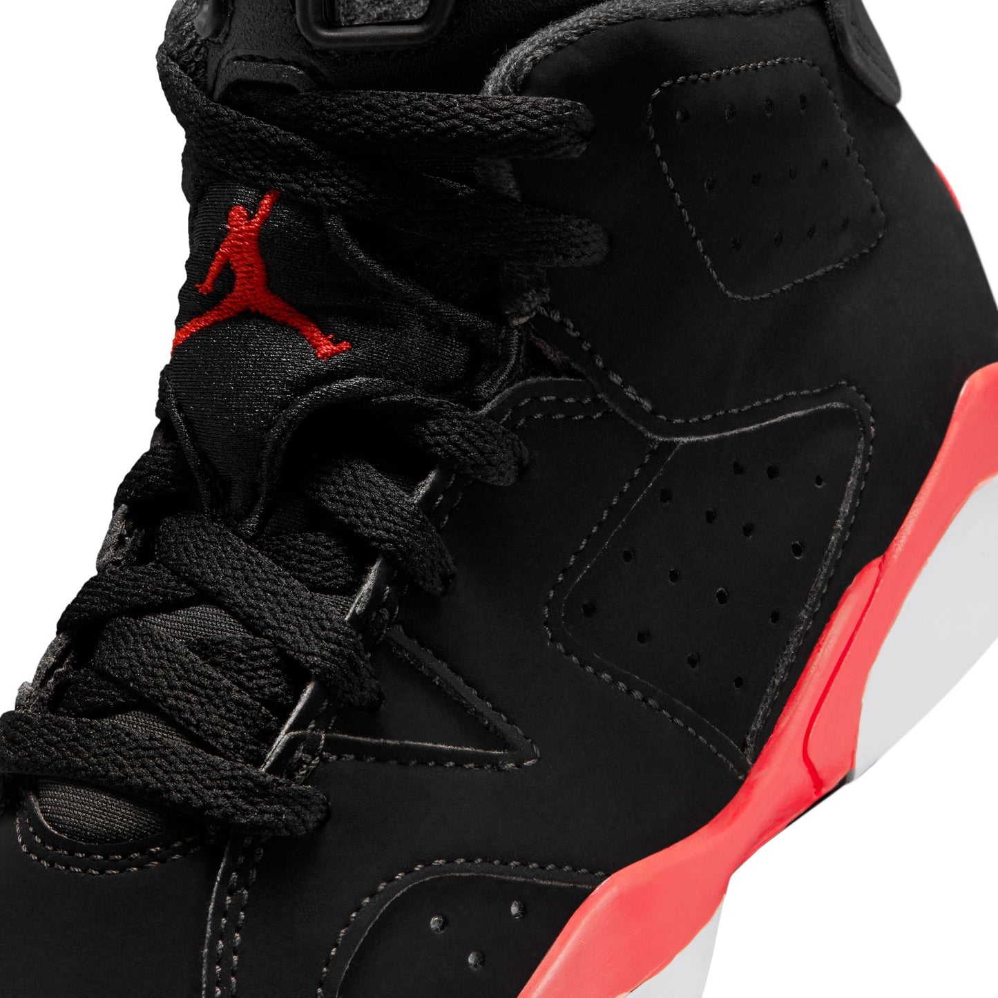 Air Jordan "6 Retro" Preschool - Black / Lt Crimson