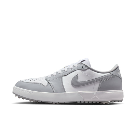 Air Jordan "1 Low Golf Spike" Mens- Wolf Grey / White