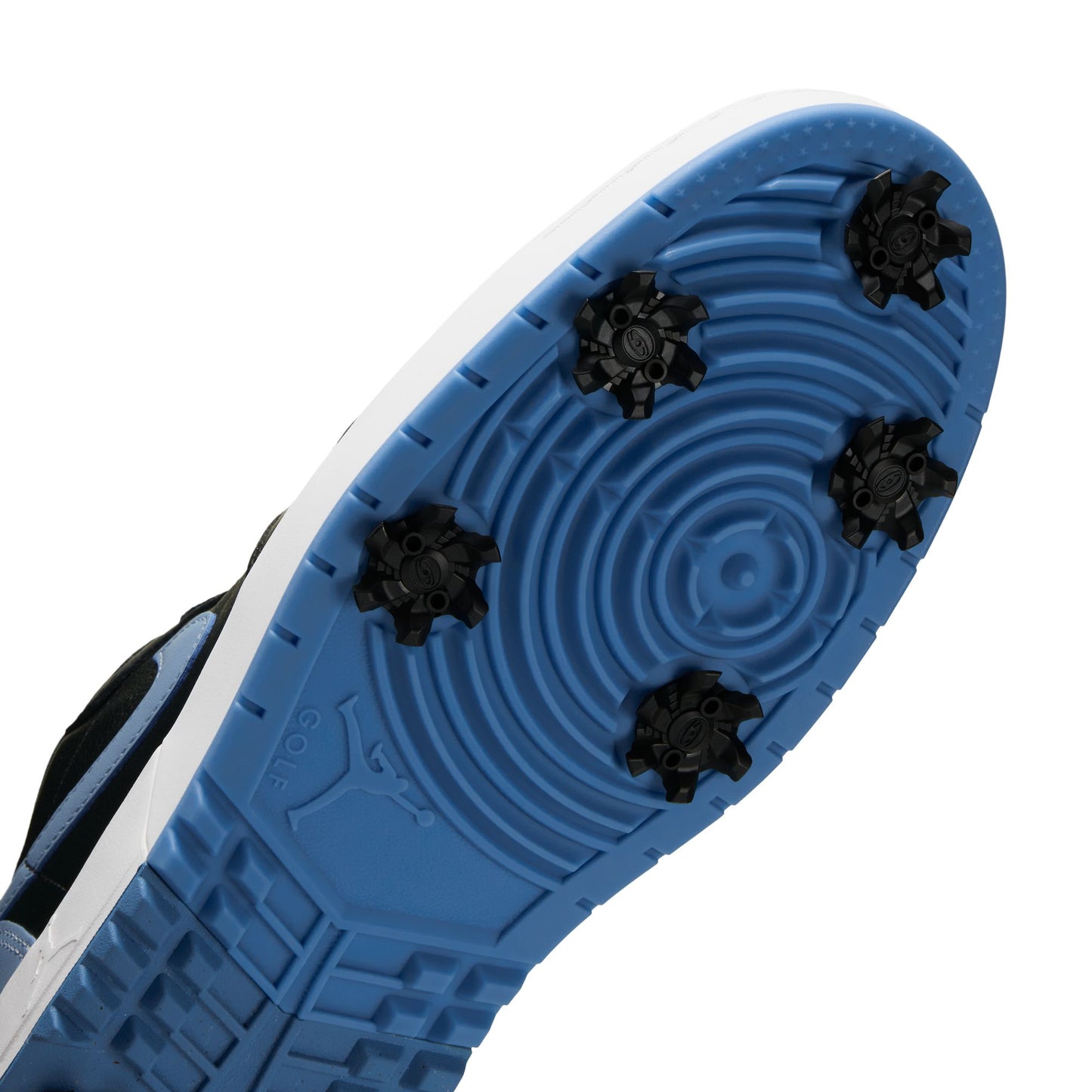 Air Jordan "1 Low Golf Spike" Mens - Black / Chambray / White