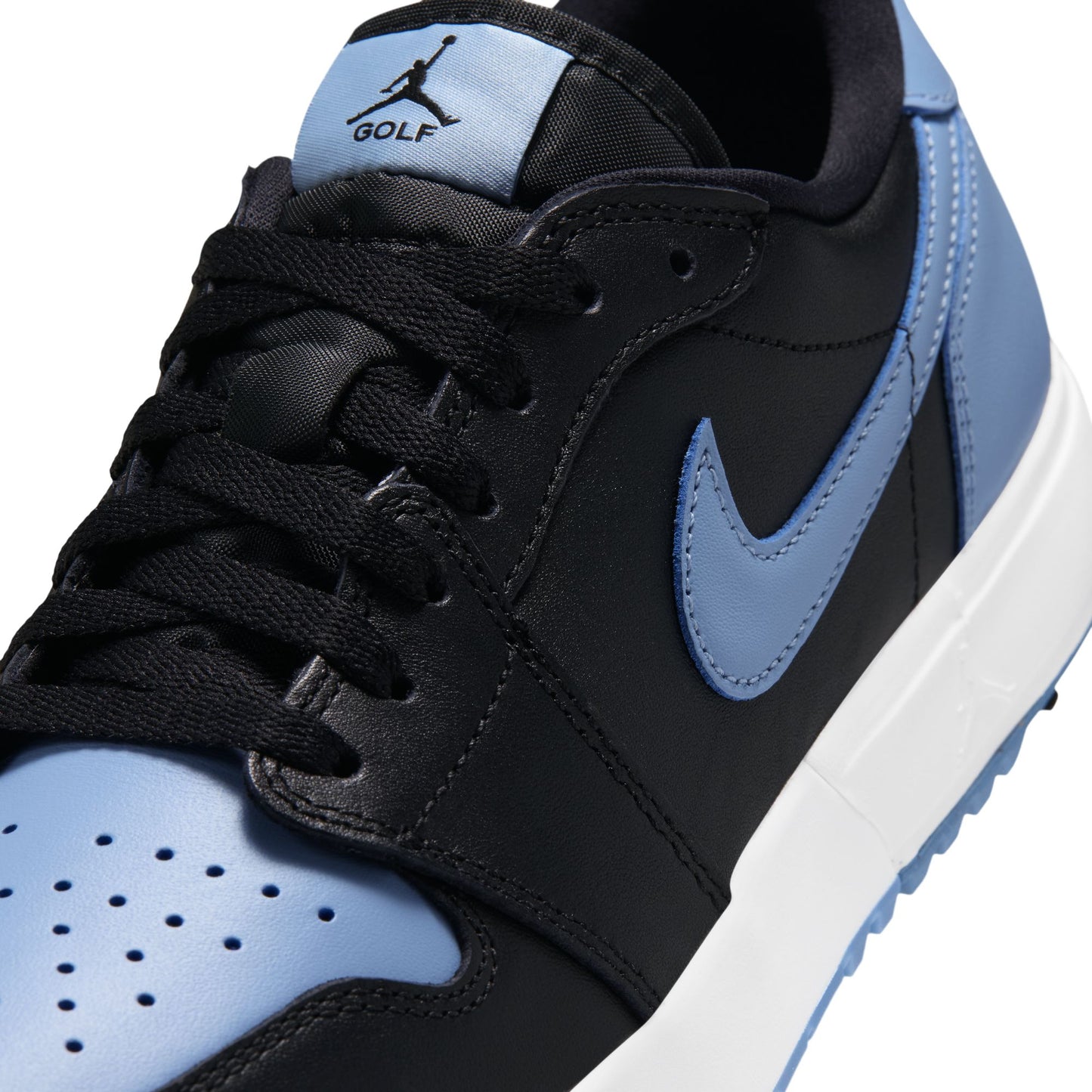 Air Jordan "1 Low Golf Spike" Mens - Black / Chambray / White