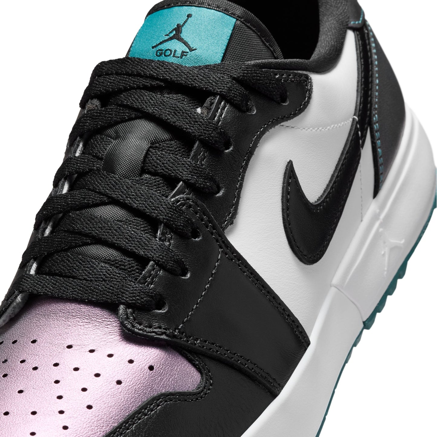 Air Jordan "1 Low Golf Spike" Mens - Mineral Teal / Black / White