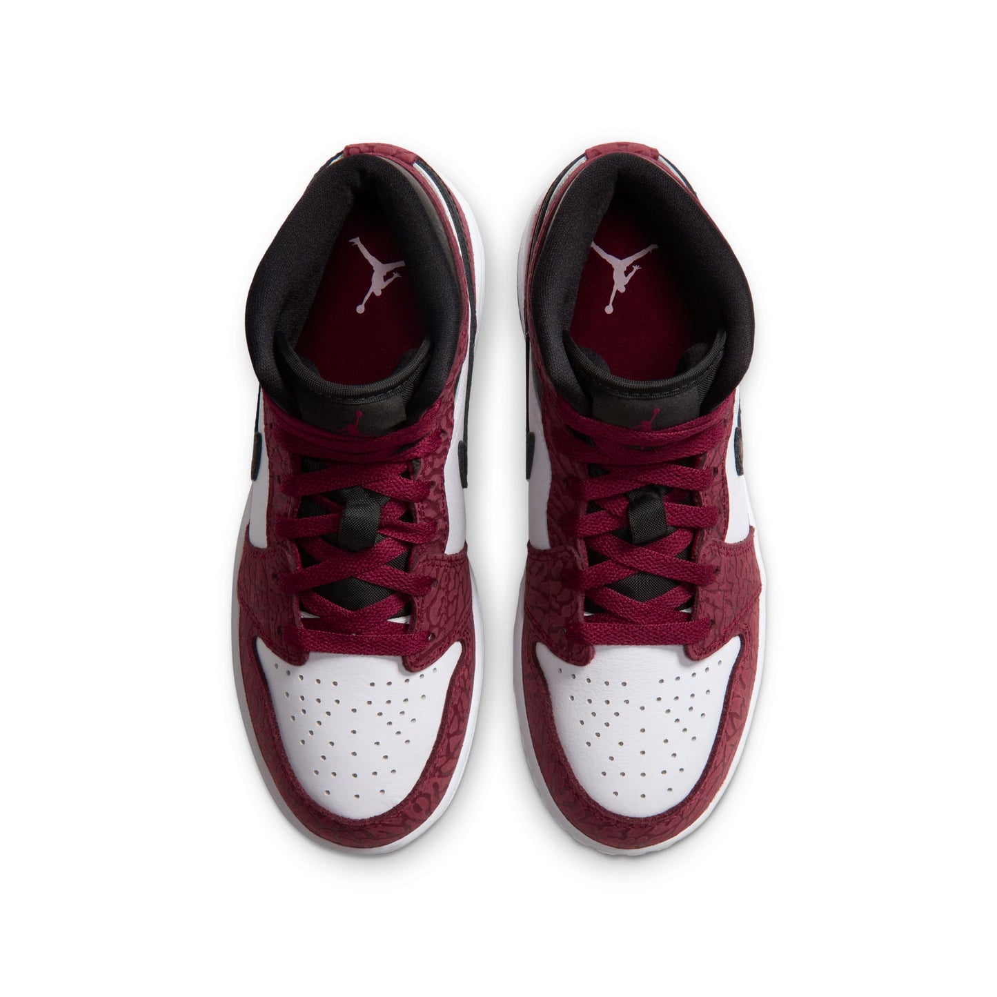 Air Jordan "1 Mid SE" GS - Team Red / White-Black