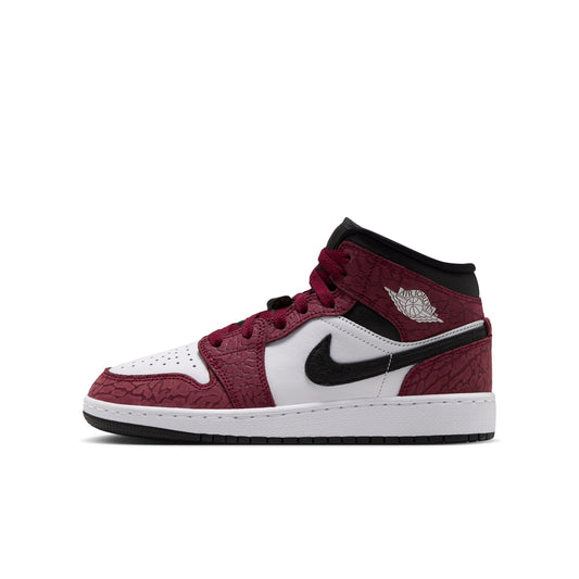 Air Jordan "1 Mid SE" GS - Team Red / White-Black