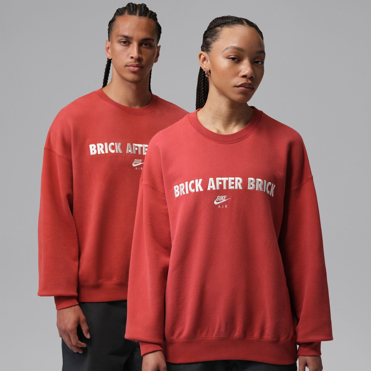 Air Jordan "BIKE AIR x Nigel Sylvester Crewneck" Mens - Cinnabar