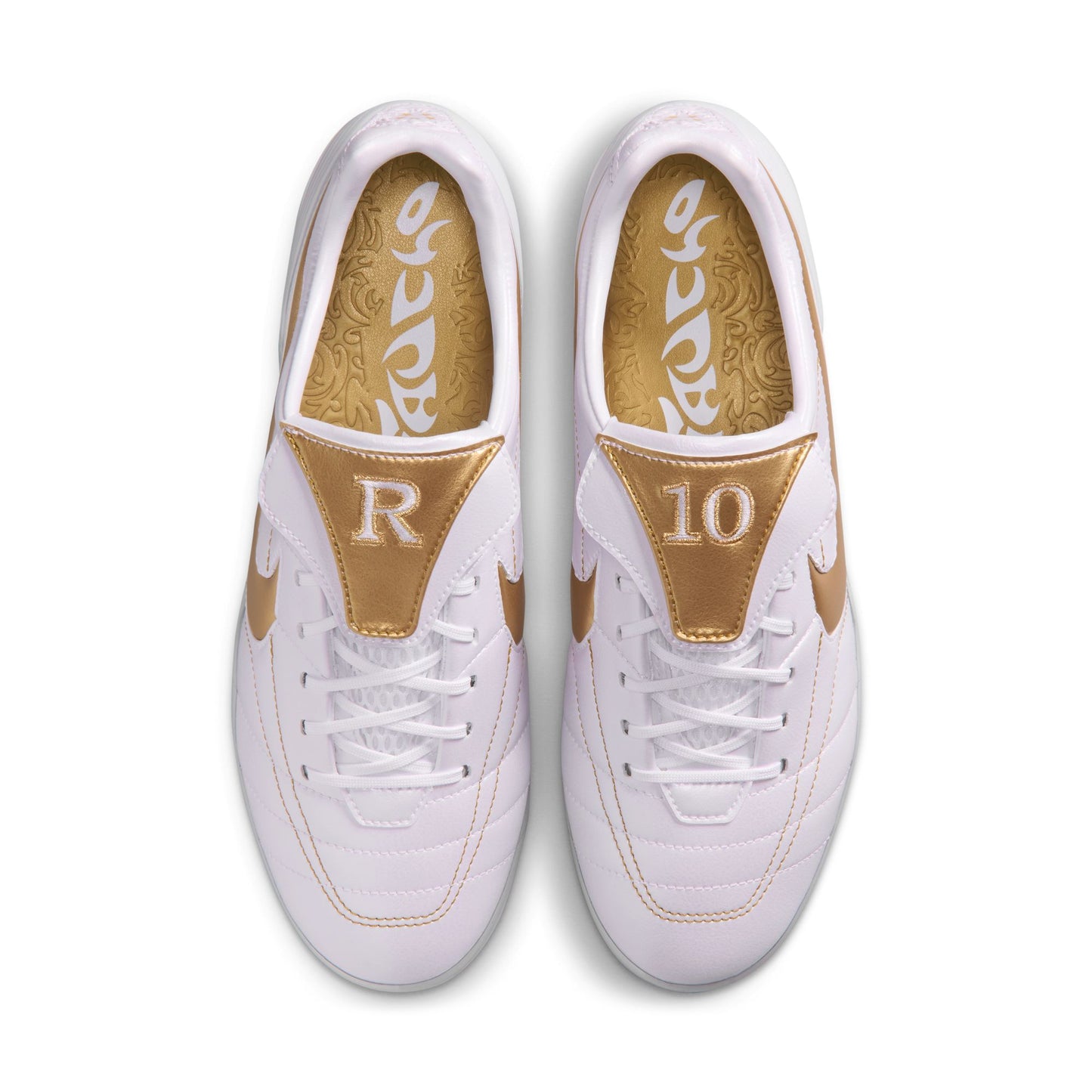 Nike "Cryoshot Tiempo Legend R10 OG" Mens - White / Metallic Gold