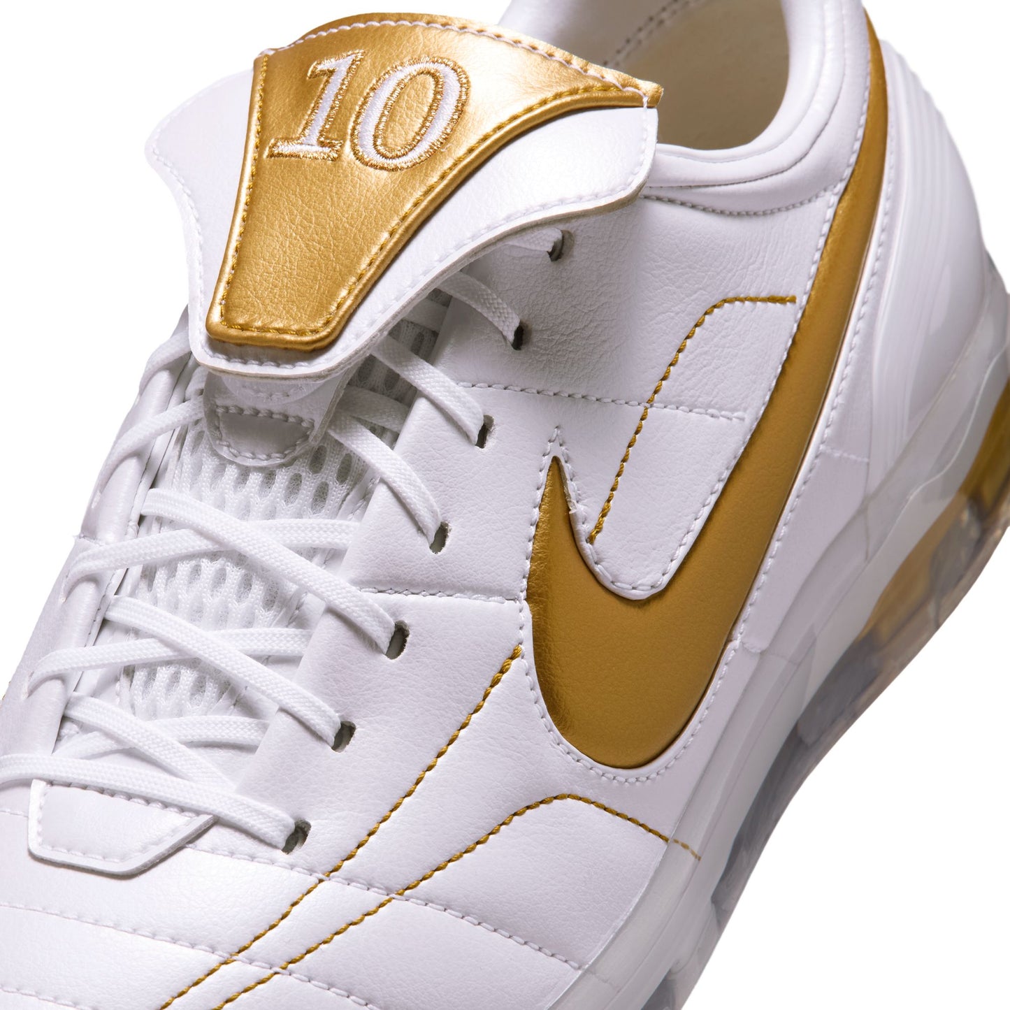 Nike "Cryoshot Tiempo Legend R10 OG" Mens - White / Metallic Gold