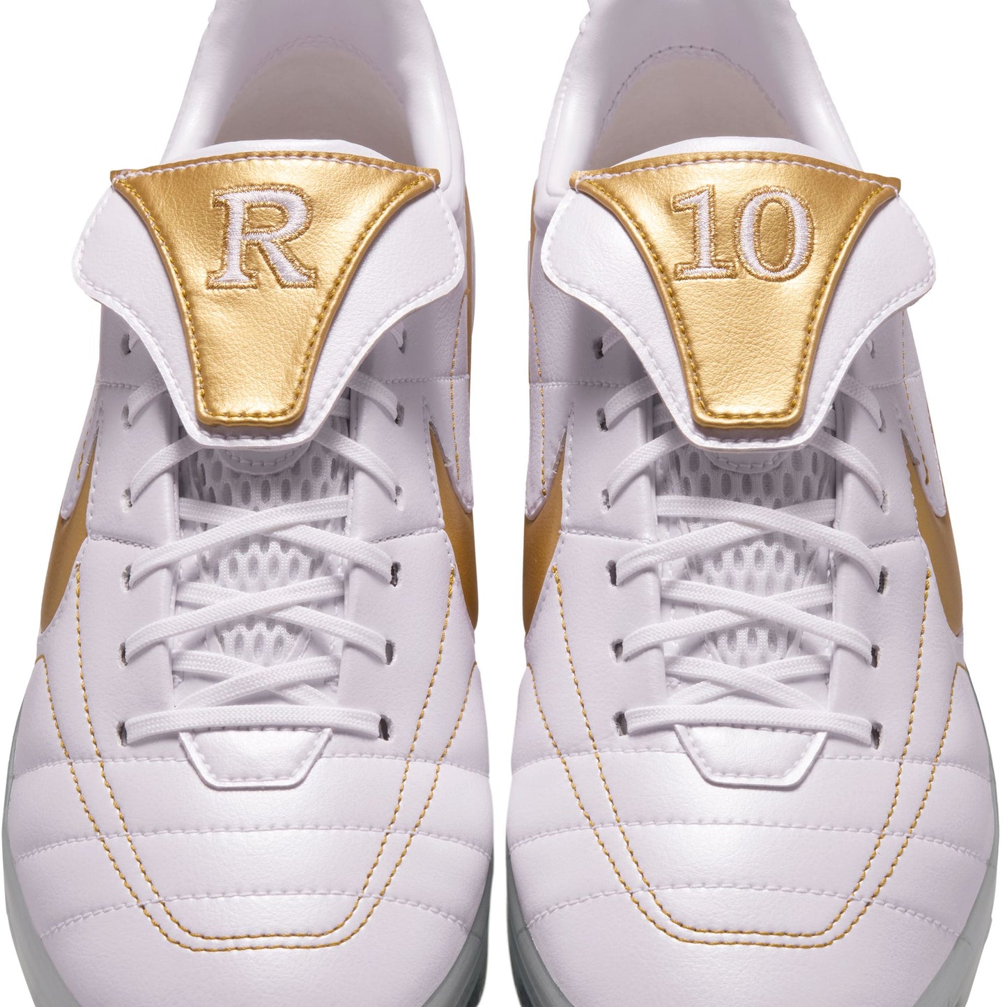 Nike "Cryoshot Tiempo Legend R10 OG" Mens - White / Metallic Gold