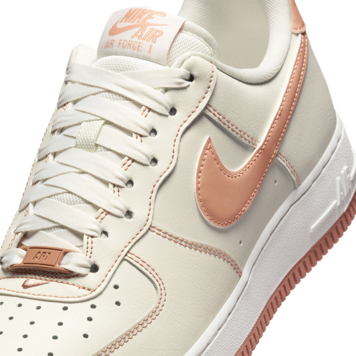 Nike "Air Force 1 '07" Womens - Sail / Rose Gold
