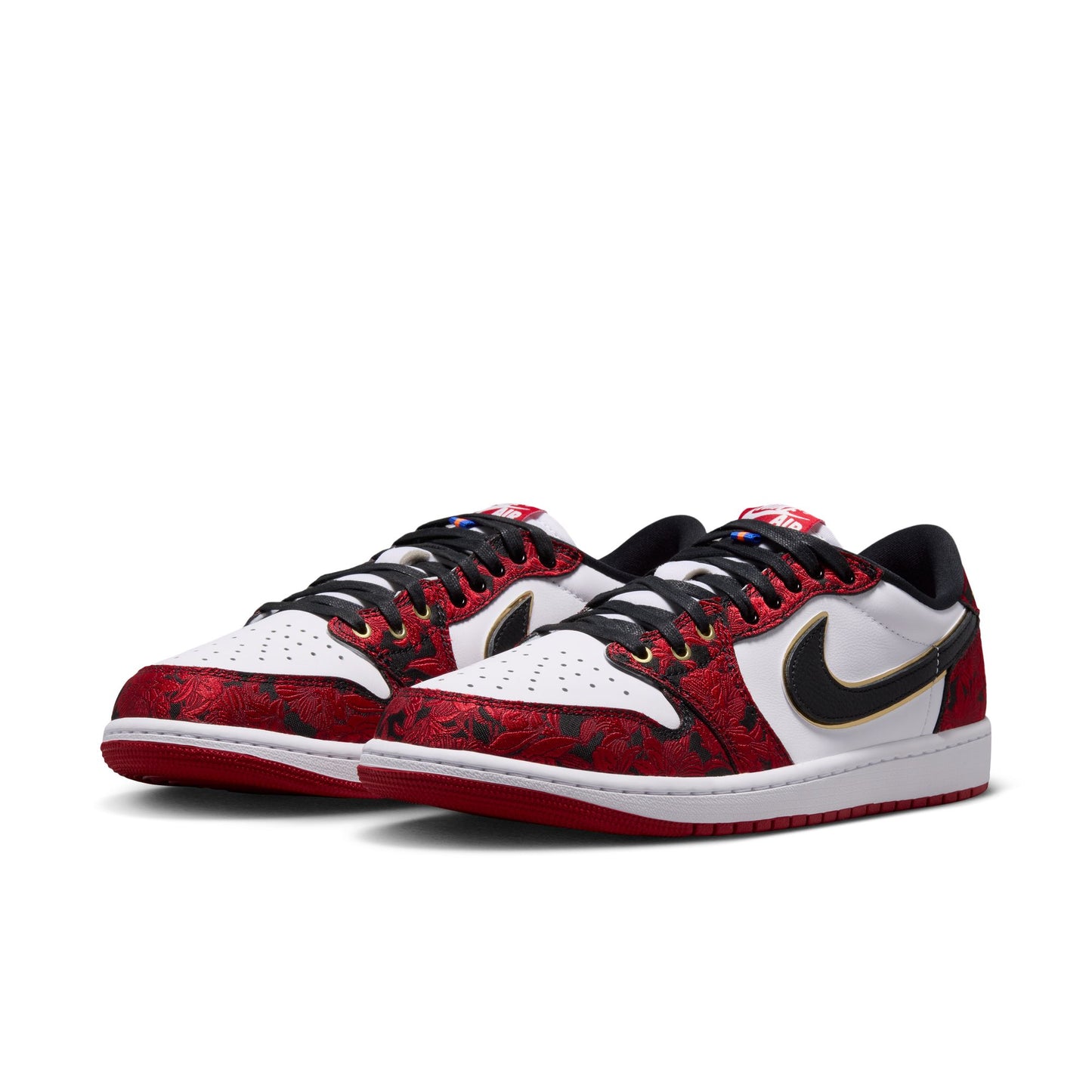 Air Jordan "1 Retro Low OG" Mens - Black / Varsity Red / Summit White