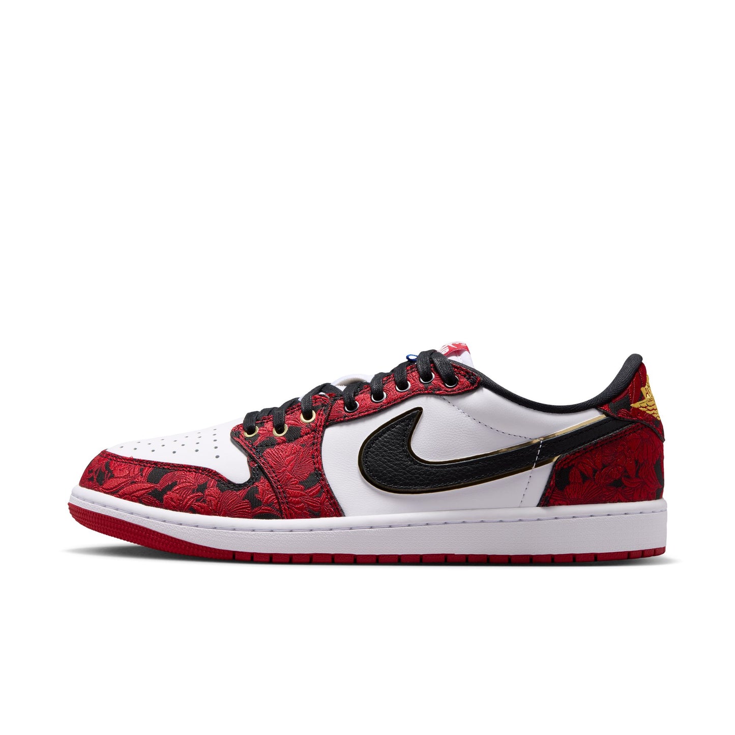 Air Jordan "1 Retro Low OG" Mens - Black / Varsity Red / Summit White