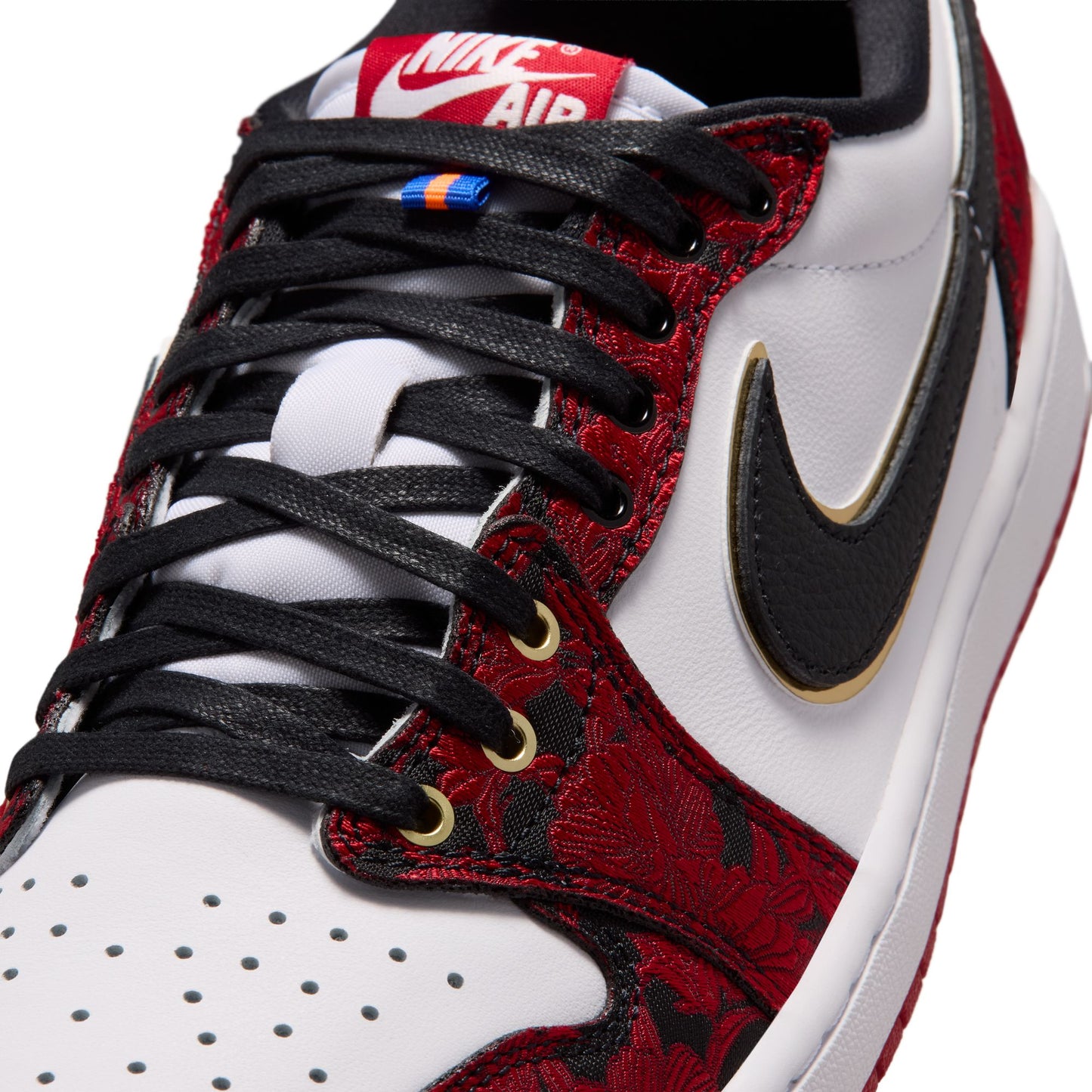 Air Jordan "1 Retro Low OG" Mens - Black / Varsity Red / Summit White