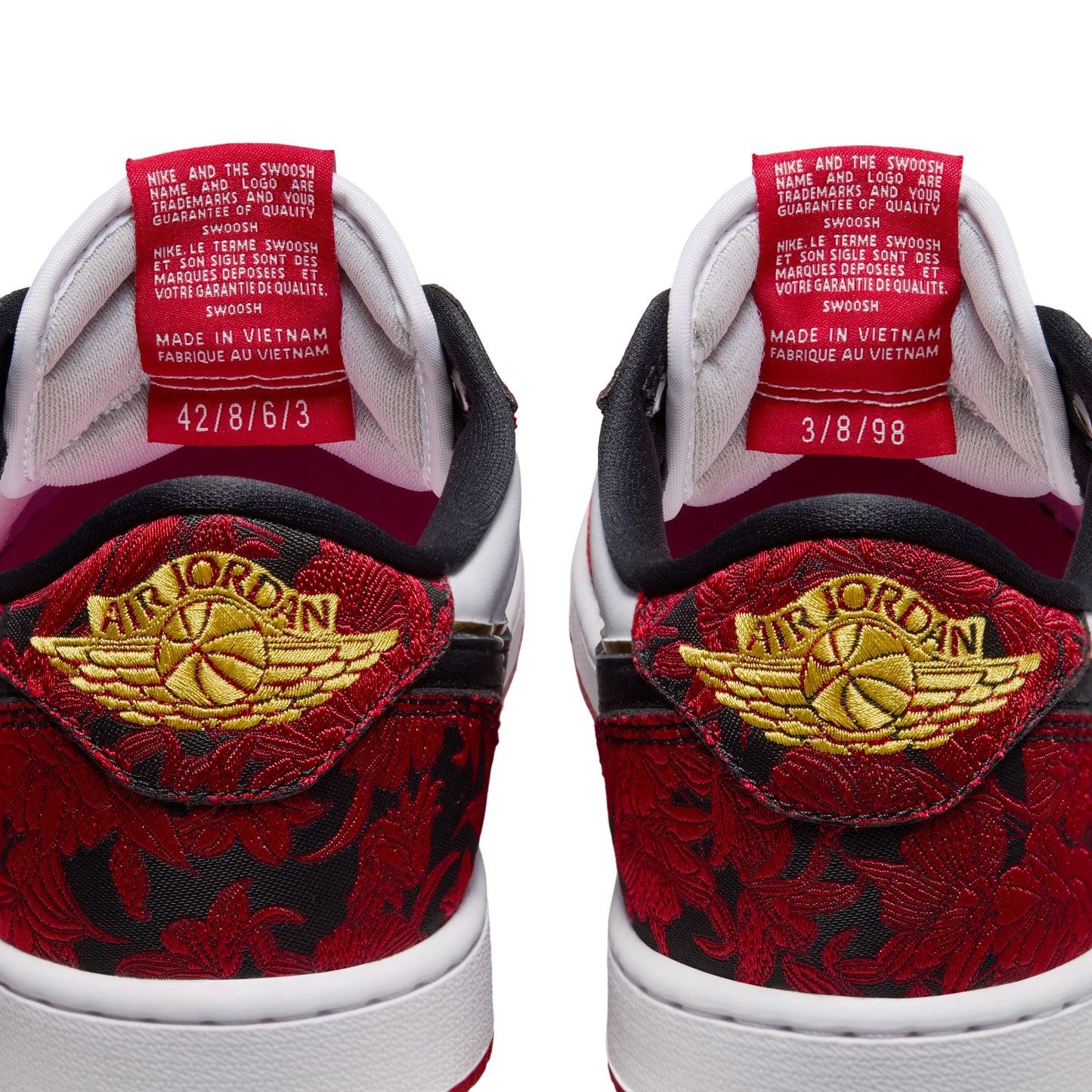 Air Jordan "1 Retro Low OG" Mens - Black / Varsity Red / Summit White