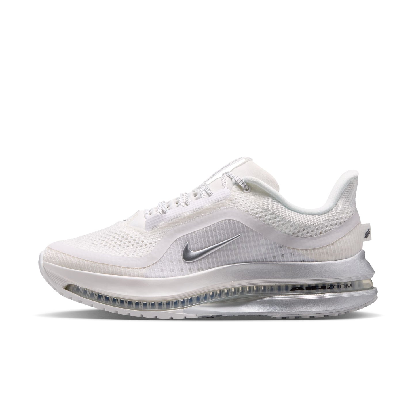 Nike "Pegasus Premium" Womens - Summit White / Metallic Silver