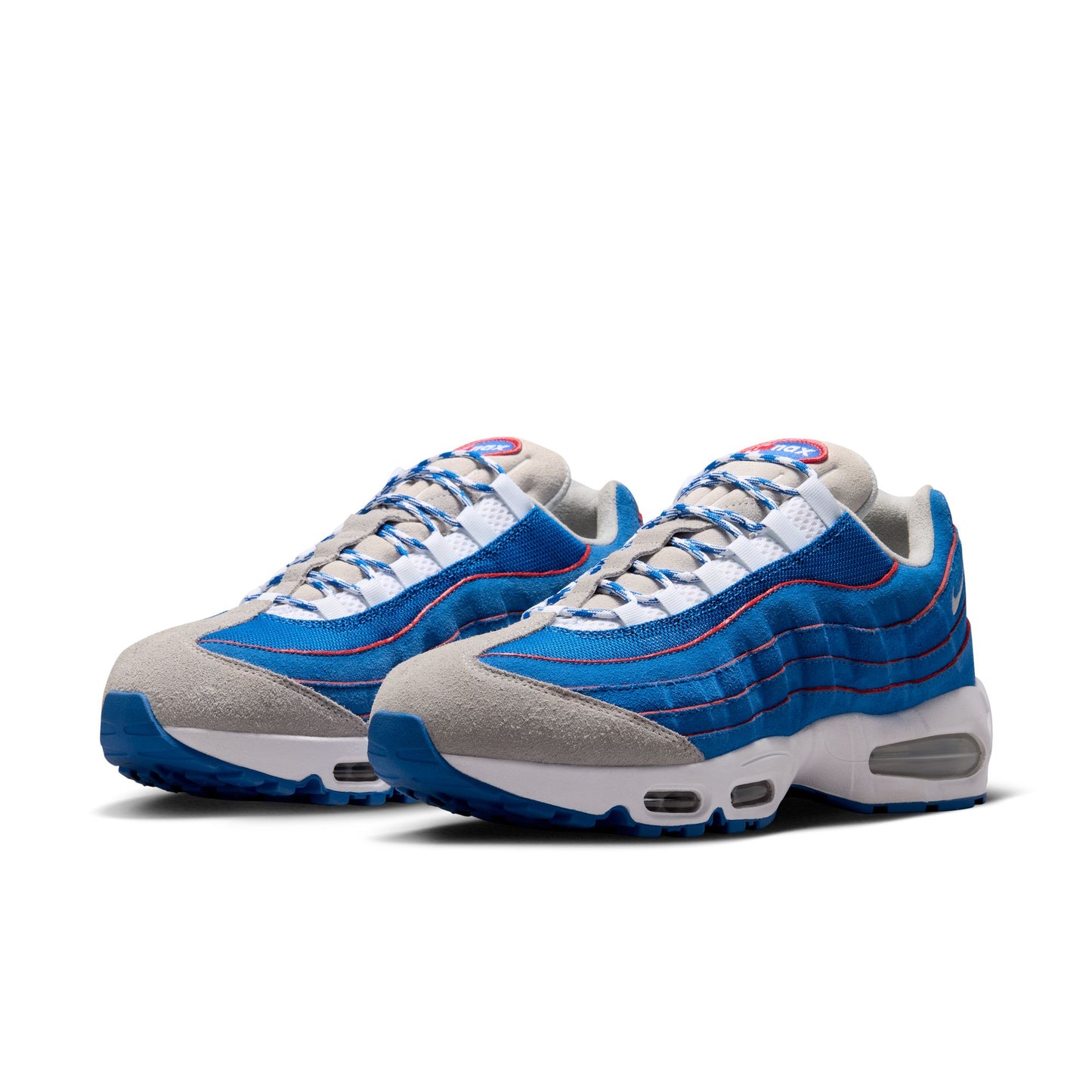 Nike "Air Max 95 Big Bubble QS 2" Mens - Blue Sapphire / Metallic Silver