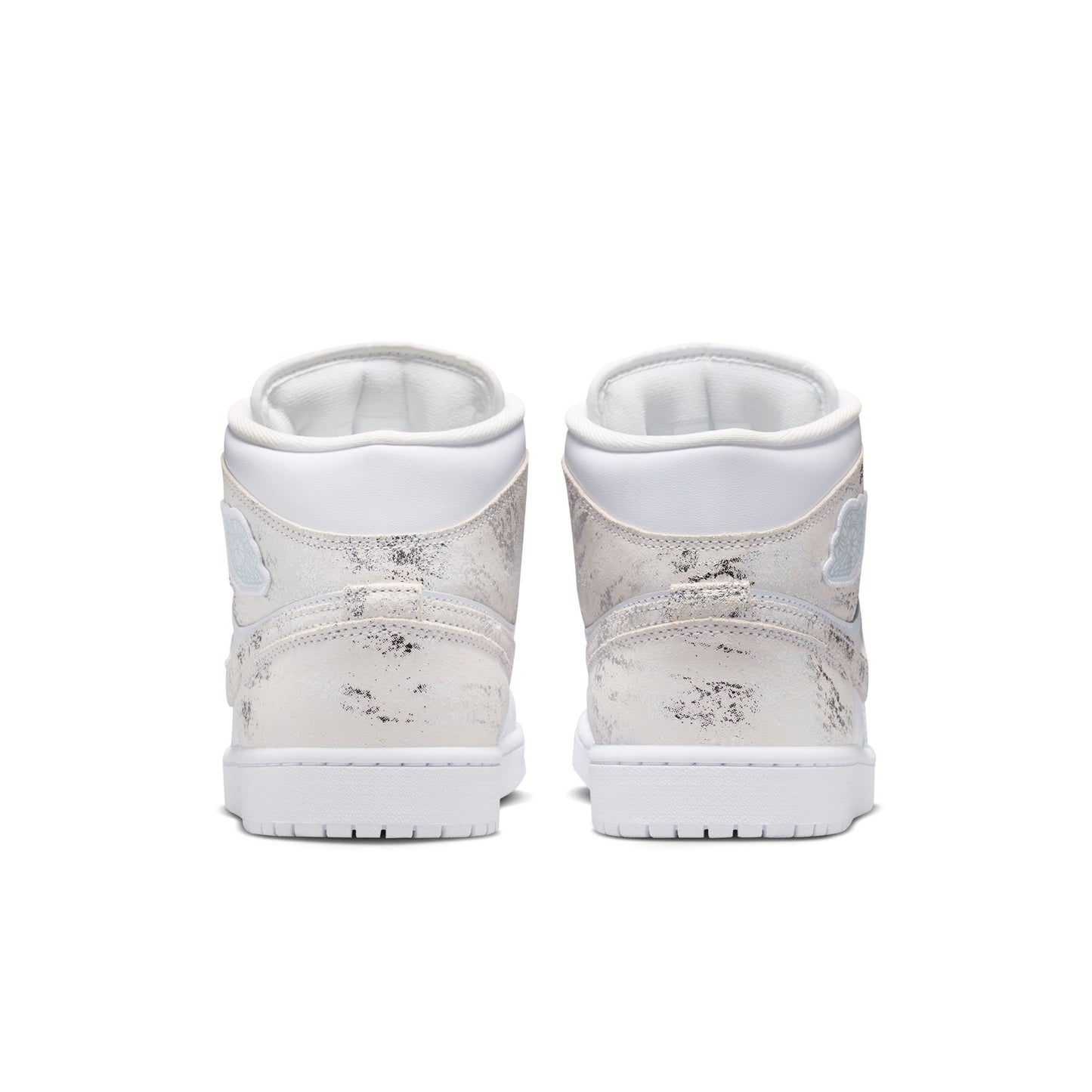 Air Jordan "1 Mid SE" Mens - White / Field Silver / White - White