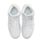 Air Jordan "1 Mid SE" Mens - White / Field Silver / White - White