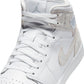 Air Jordan "1 Mid SE" Mens - White / Field Silver / White - White