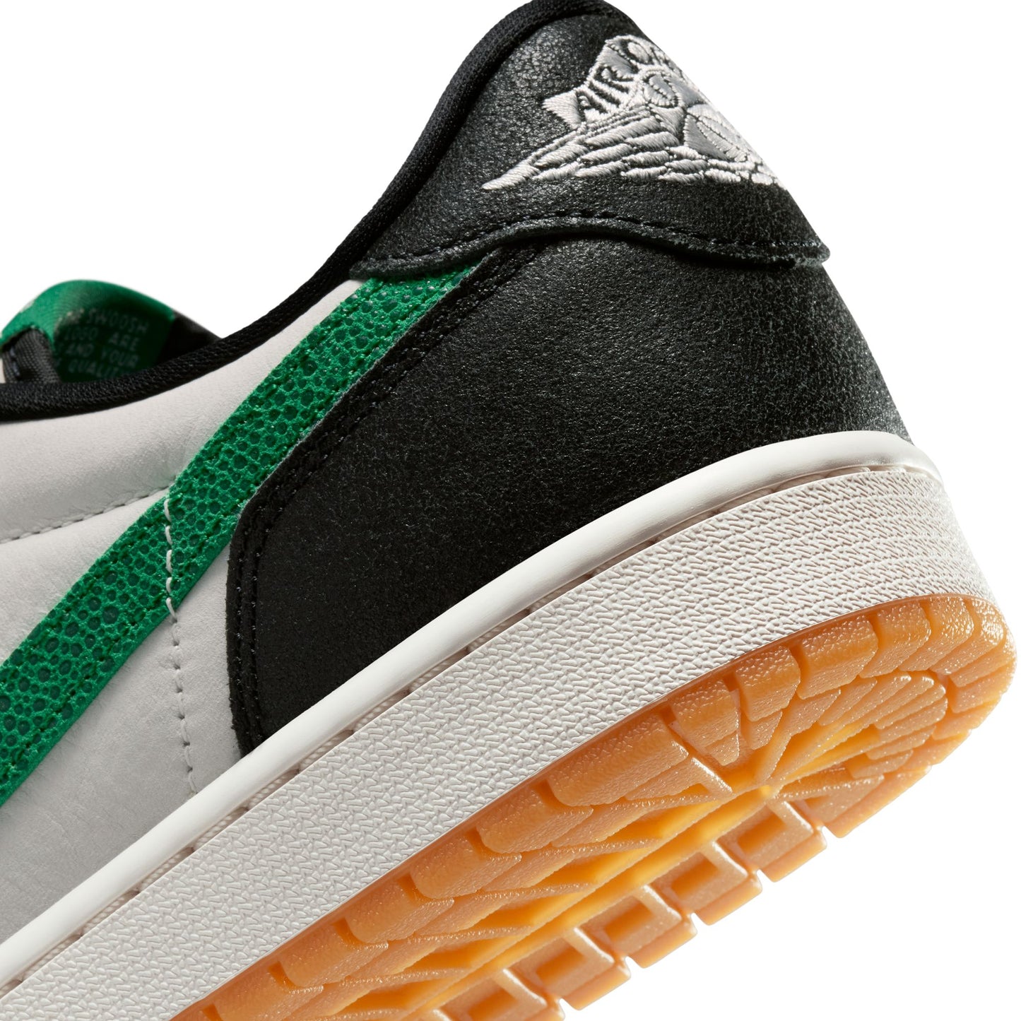 Air Jordan "1 Retro Low OG" Mens - Phantom / Pine Green / Black