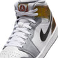Air Jordan "1 Mid SE" Mens - White / Black / Multi-Color