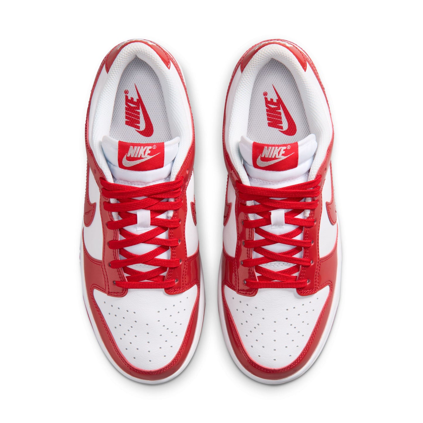 Nike "Dunk Low SE Street 1" Womens - White / University Red / White