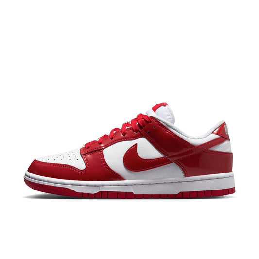 Nike "Dunk Low SE Street 1" Womens - White / University Red / White