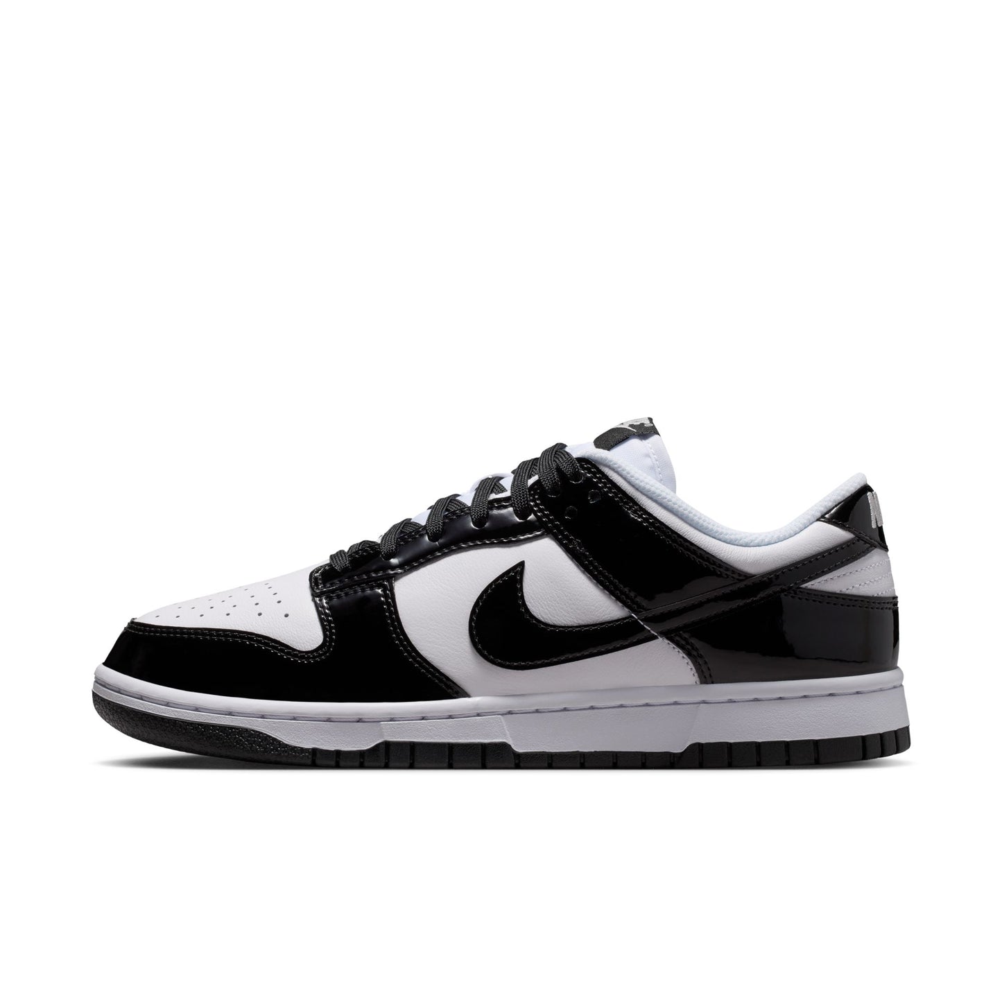 Nike "Dunk Low SE" Women's Shoes WHITE/BLACK-WHITE-METALLIC SILVER