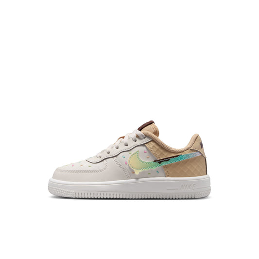 Nike "Force 1 Low BP Lace" Preschool - Sail / Multi-Color Sesame
