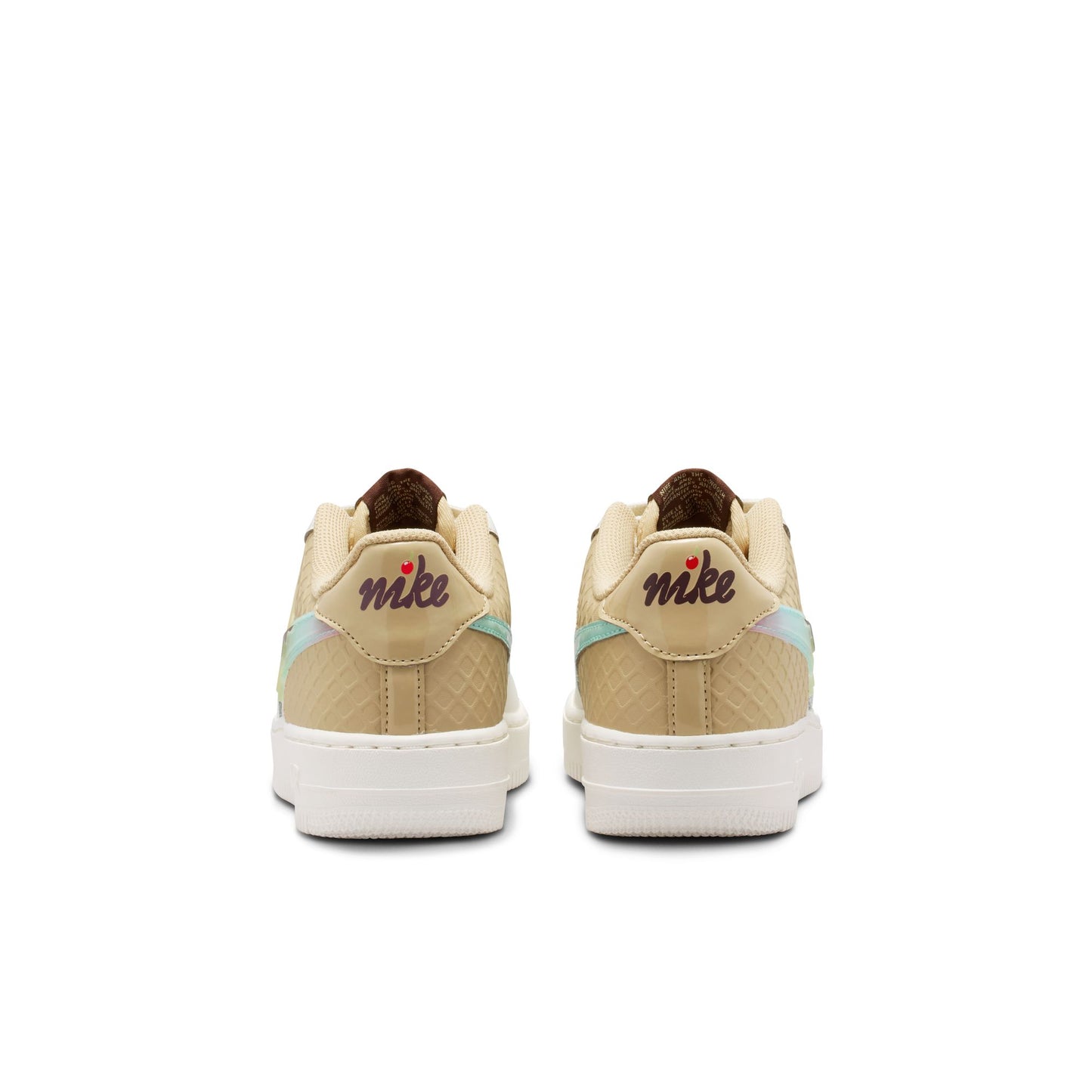 Nike "Air Force 1 BG" Grade School - Sail / Multi-Color / Sesame