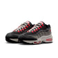 Nike "Air Max 95 Big Bubble PRM" Mens - Anthracite / Solar Red