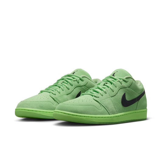 Air Jordan "1 Low SE" Mens - Lime Blast / Anthracite