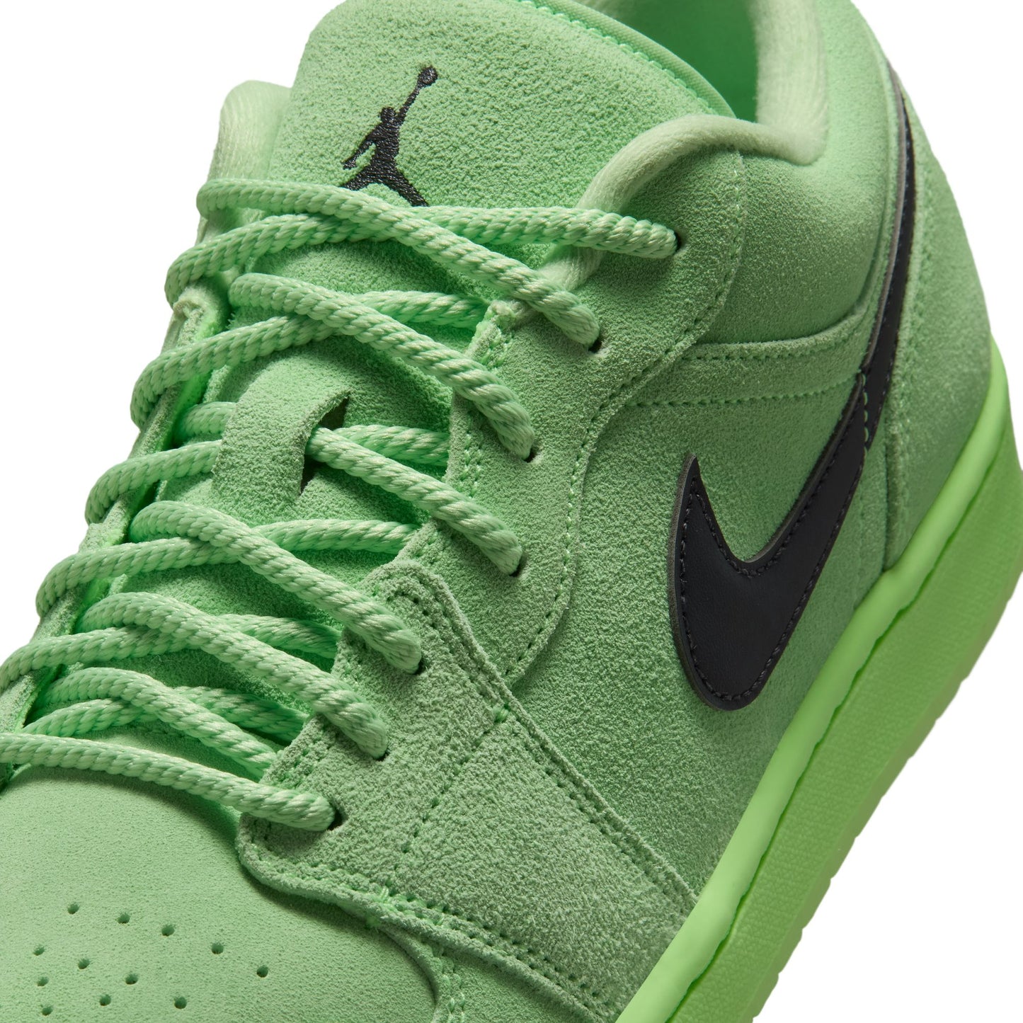 Air Jordan "1 Low SE" Mens - Lime Blast / Anthracite