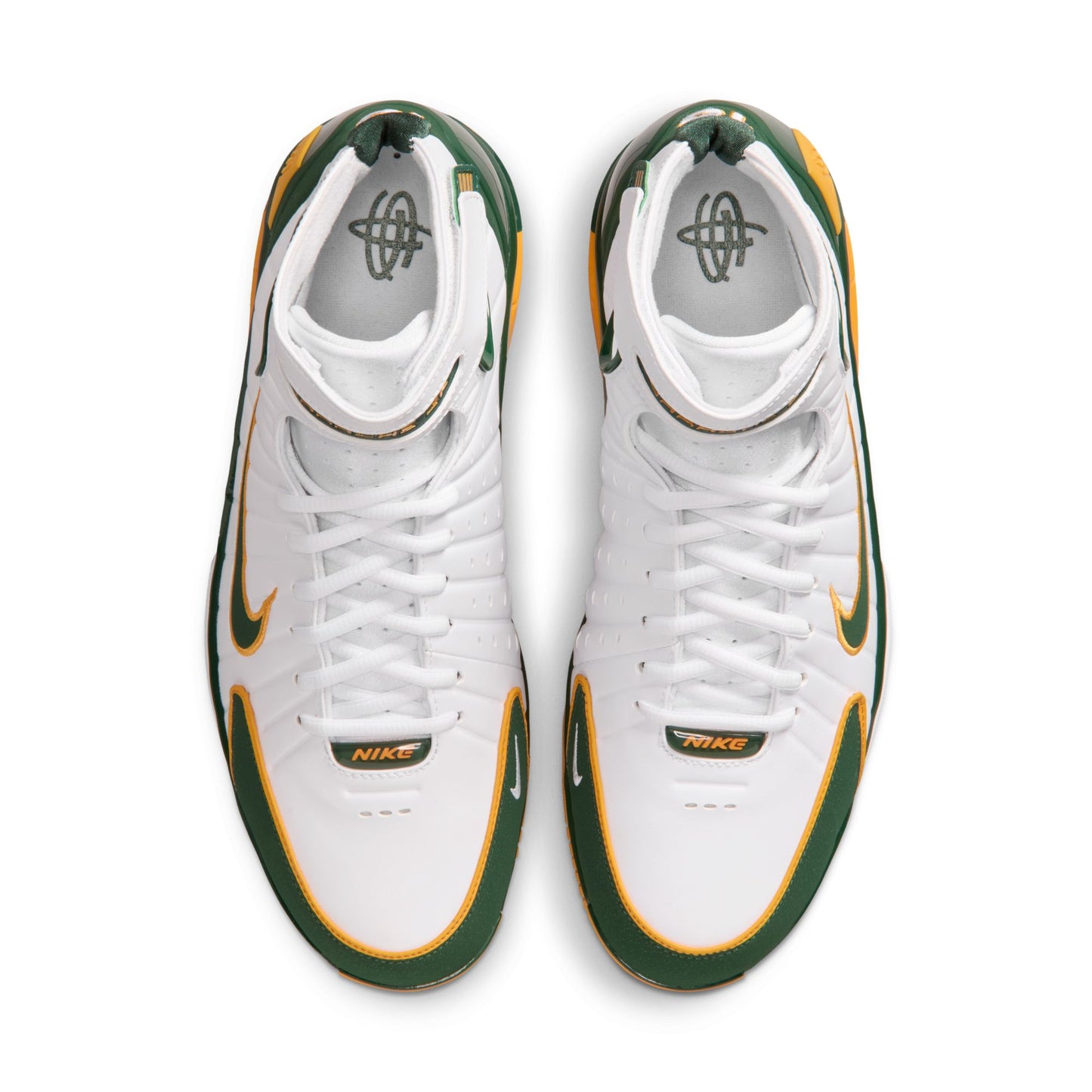 Nike "Air Zoom Huarache 2K4 SB" Mens -  White / Deep Forest / Canyon Gold